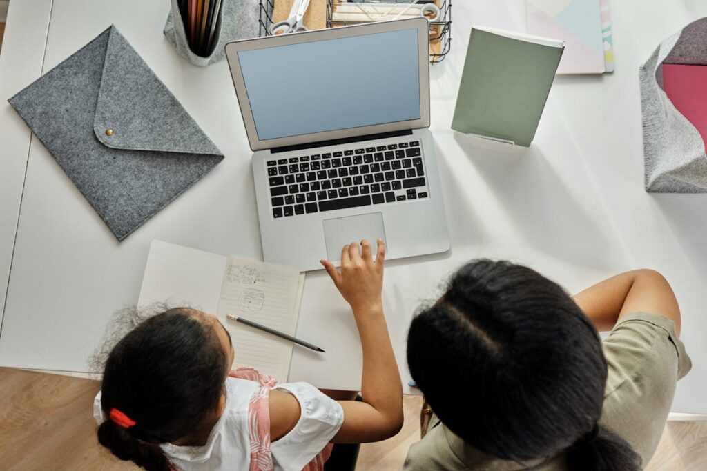 Mom and daughter studying together (Strict parent rules)